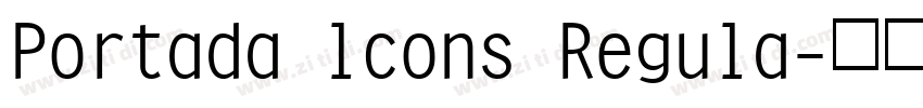 Portada lcons Regula字体转换